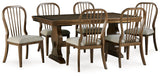 Sturlayne Dining Table and 6 Chairs in Brown