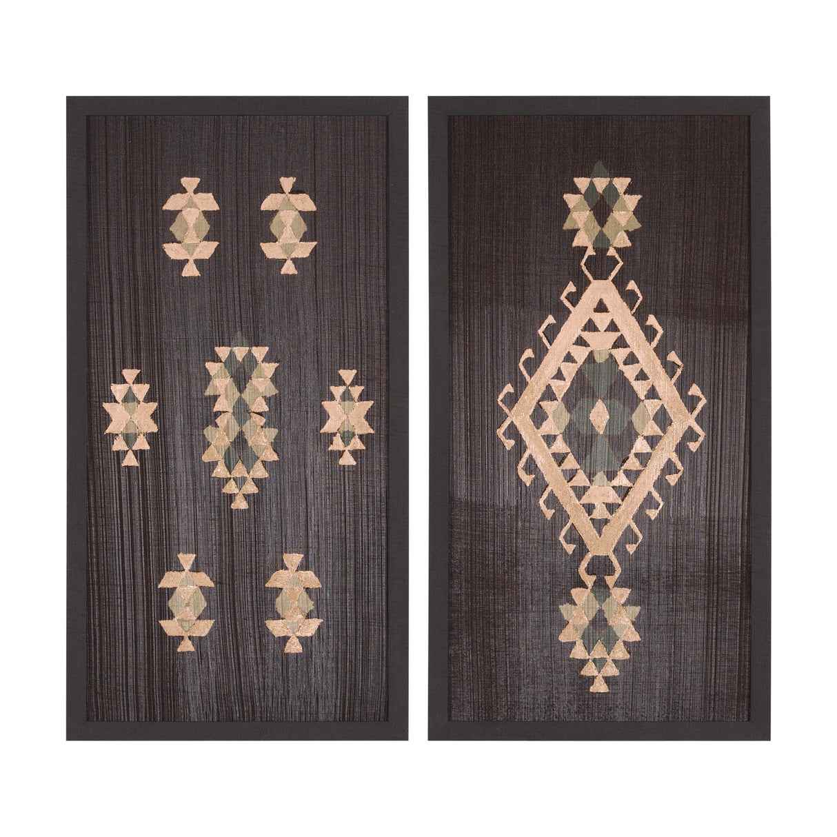 Brown Tapestry III by Mercana Studio a Hand Embellished Textured Framed Art Print by Mercana at Eve Furniture