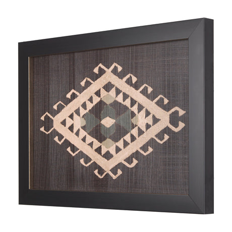 Brown Tapestry V by Mercana Studio a Hand Embellished Textured Framed Art Print by Mercana at Eve Furniture