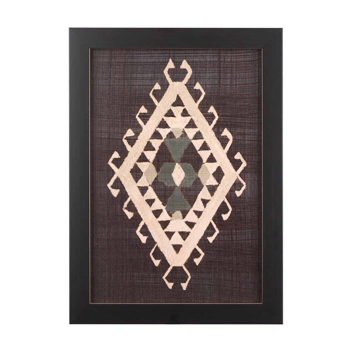 Brown Tapestry V by Mercana Studio a Hand Embellished Textured Framed Art Print by Mercana at Eve Furniture