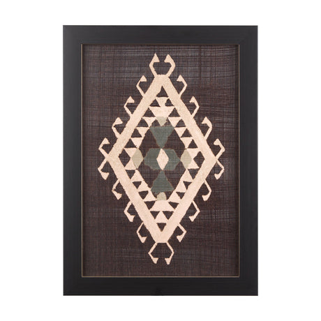 Brown Tapestry V by Mercana Studio a Hand Embellished Textured Framed Art Print by Mercana at Eve Furniture