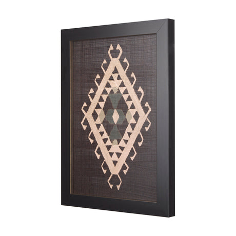 Brown Tapestry V by Mercana Studio a Hand Embellished Textured Framed Art Print by Mercana at Eve Furniture