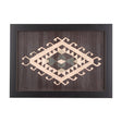 Brown Tapestry V by Mercana Studio a Hand Embellished Textured Framed Art Print by Mercana at Eve Furniture