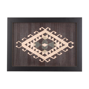 Brown Tapestry V by Mercana Studio a Hand Embellished Textured Framed Art Print by Mercana at Eve Furniture