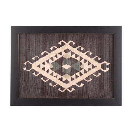 Brown Tapestry V by Mercana Studio a Hand Embellished Textured Framed Art Print by Mercana at Eve Furniture