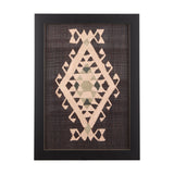 Brown Tapestry VI by Mercana Studio a Hand Embellished Textured Framed Art Print by Mercana at Eve Furniture