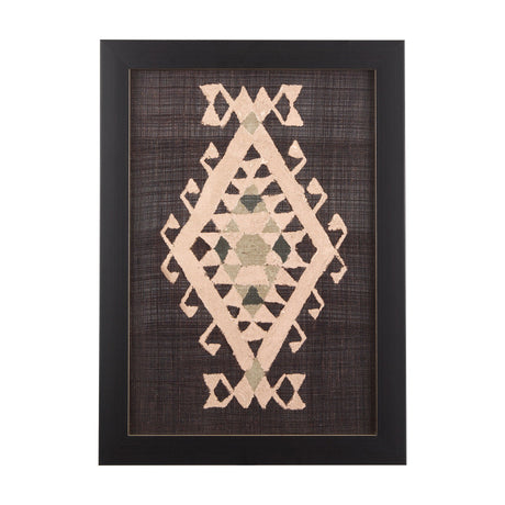 Brown Tapestry VI by Mercana Studio a Hand Embellished Textured Framed Art Print by Mercana at Eve Furniture