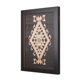 Brown Tapestry VI by Mercana Studio a Hand Embellished Textured Framed Art Print by Mercana at Eve Furniture