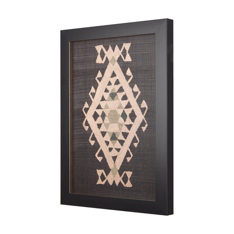 Brown Tapestry VI by Mercana Studio a Hand Embellished Textured Framed Art Print by Mercana at Eve Furniture