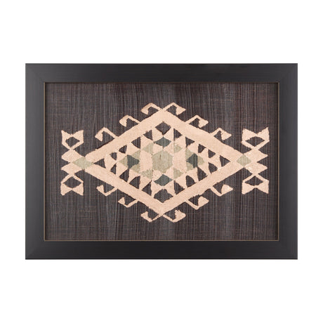 Brown Tapestry VI by Mercana Studio a Hand Embellished Textured Framed Art Print by Mercana at Eve Furniture