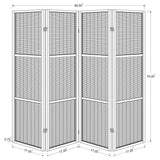 Browning Walnut 4-Panel Bamboo Room Divider Folding Screen by Coaster at Eve Furniture