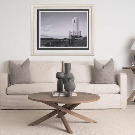 Browns Point Lighthouse by Bisig, Steve a Framed Photo Art Print Matted under Glass by Mercana at Eve Furniture