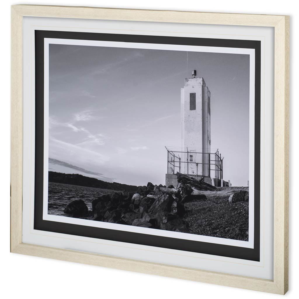 Browns Point Lighthouse by Bisig, Steve a Framed Photo Art Print Matted under Glass by Mercana at Eve Furniture