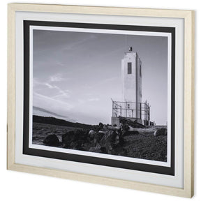 Browns Point Lighthouse by Bisig, Steve a Framed Photo Art Print Matted under Glass by Mercana at Eve Furniture