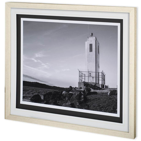 Browns Point Lighthouse by Bisig, Steve a Framed Photo Art Print Matted under Glass by Mercana at Eve Furniture