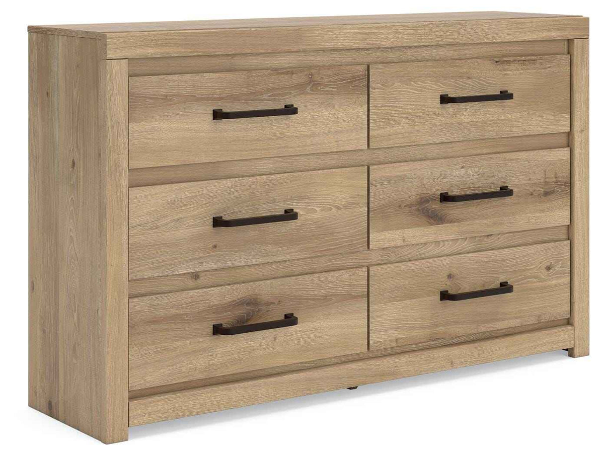 Brozmont Tan Dresser by Ashley at Eve Furniture