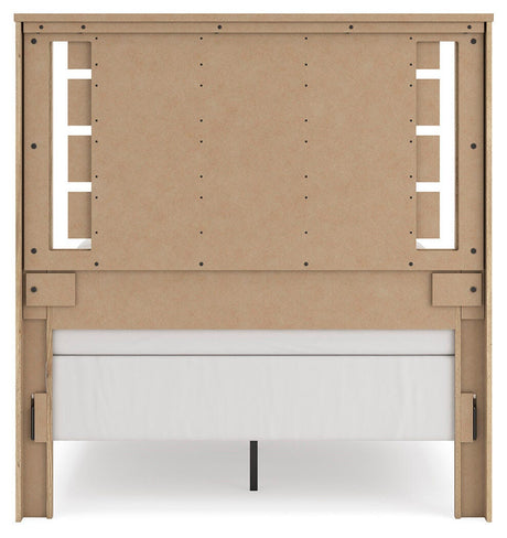 Brozmont Tan Full Panel Bed by Ashley at Eve Furniture
