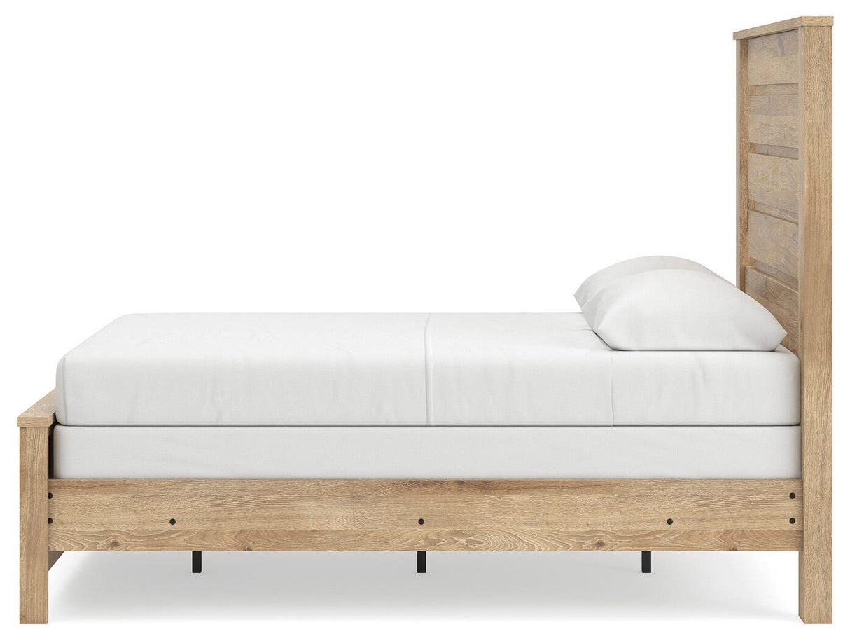 Brozmont Tan Full Panel Bedroom Set by Ashley at Eve Furniture
