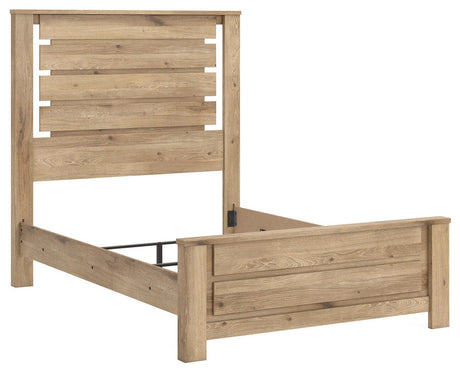 Brozmont Tan Full Panel Bedroom Set by Ashley at Eve Furniture