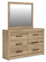Brozmont Tan Full Panel Platform Bedroom Set by Ashley at Eve Furniture