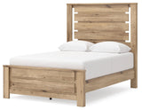 Brozmont Tan Full Panel Platform Bedroom Set by Ashley at Eve Furniture