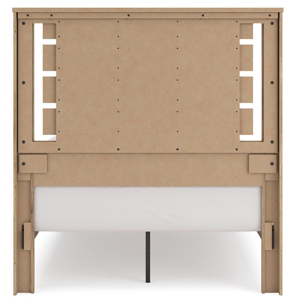 Brozmont Tan Full Platform Bed by Ashley at Eve Furniture