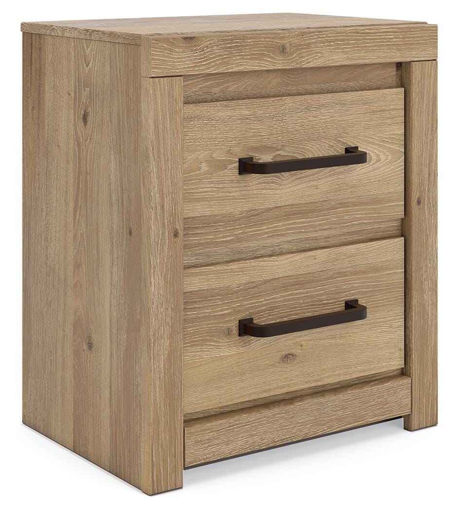 Brozmont Tan Nightstand by Ashley at Eve Furniture