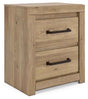 Brozmont Tan Nightstand by Ashley at Eve Furniture