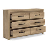 Brozmont Tan Panel Bedroom Set by Ashley at Eve Furniture