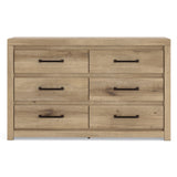 Brozmont Tan Panel Bedroom Set by Ashley at Eve Furniture