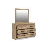 Brozmont Tan Panel Bedroom Set by Ashley at Eve Furniture