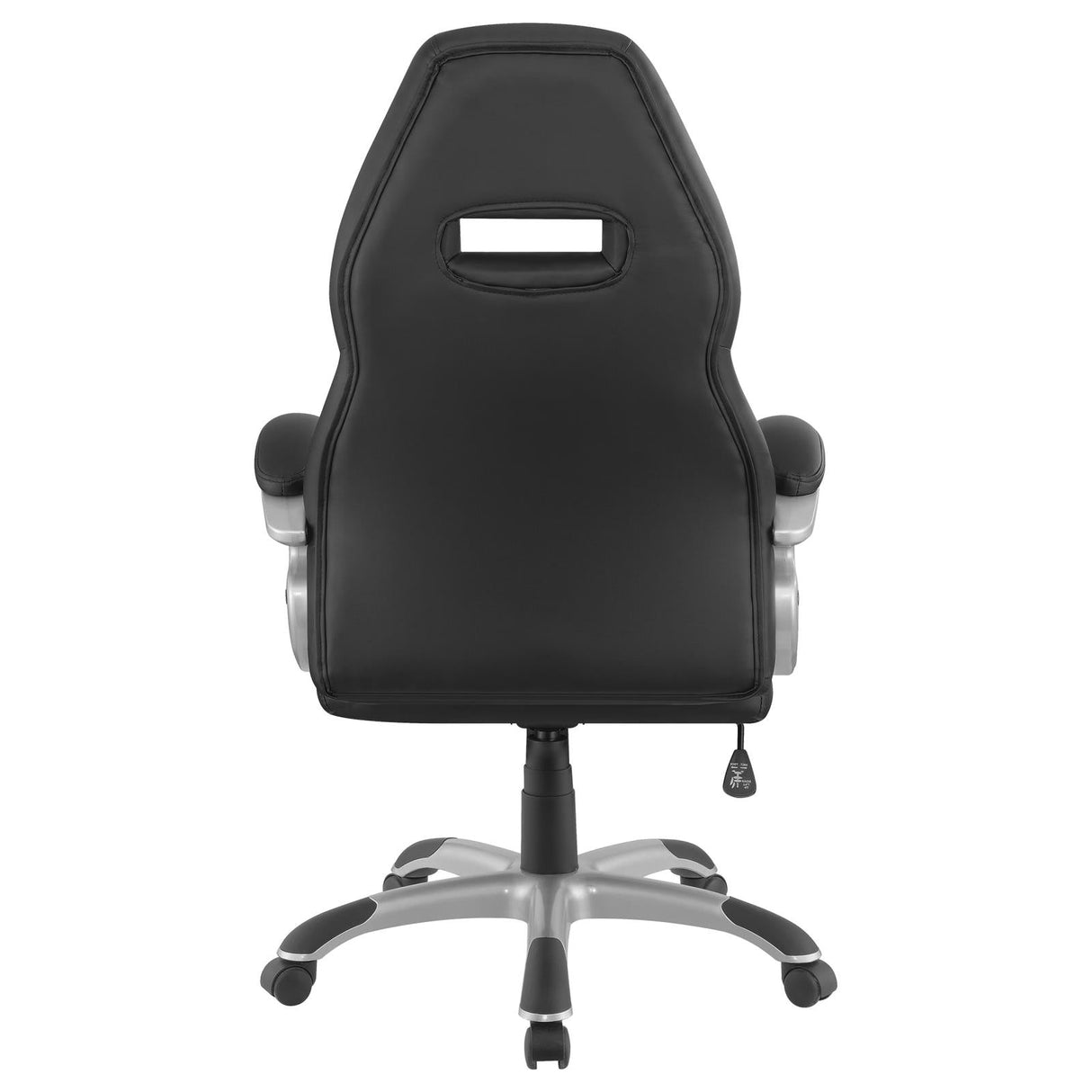 Bruce Black/Silver Adjustable Height Office Chair