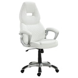 Bruce White/Silver Adjustable Height Office Chair by Coaster at Eve Furniture