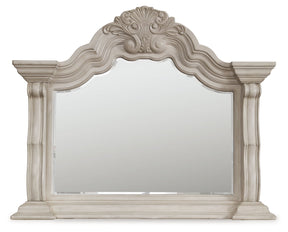 Bruchandi Antique White Bedroom Mirror by Ashley at Eve Furniture