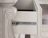 Bruchandi Antique White Dresser and Mirror by Ashley at Eve Furniture