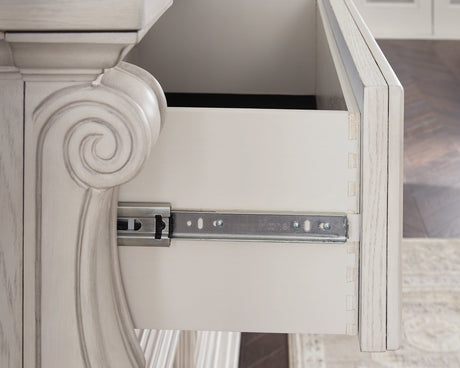 Bruchandi Antique White Dresser and Mirror by Ashley at Eve Furniture