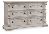 Bruchandi Antique White Dresser by Ashley at Eve Furniture