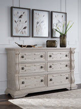 Bruchandi Antique White Dresser by Ashley at Eve Furniture