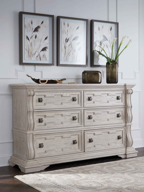 Bruchandi Antique White Dresser by Ashley at Eve Furniture