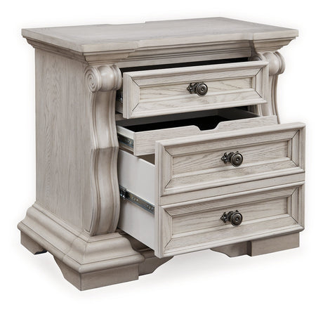Bruchandi Antique White Nightstand by Ashley at Eve Furniture