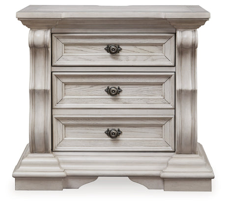 Bruchandi Antique White Nightstand by Ashley at Eve Furniture