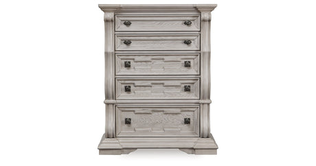 Bruchandi Antique White Upholstered Panel Bedroom Set by Ashley at Eve Furniture