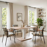 Brule Natural Adjustable Dining Table by Zuomod at Eve Furniture