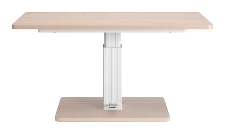 Brule Natural Adjustable Dining Table by Zuomod at Eve Furniture