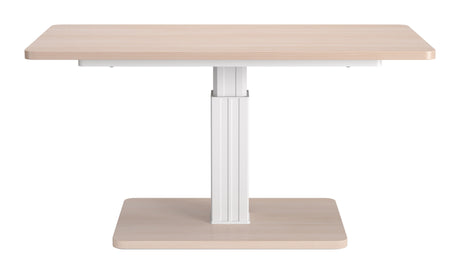 Brule Natural Adjustable Dining Table by Zuomod at Eve Furniture