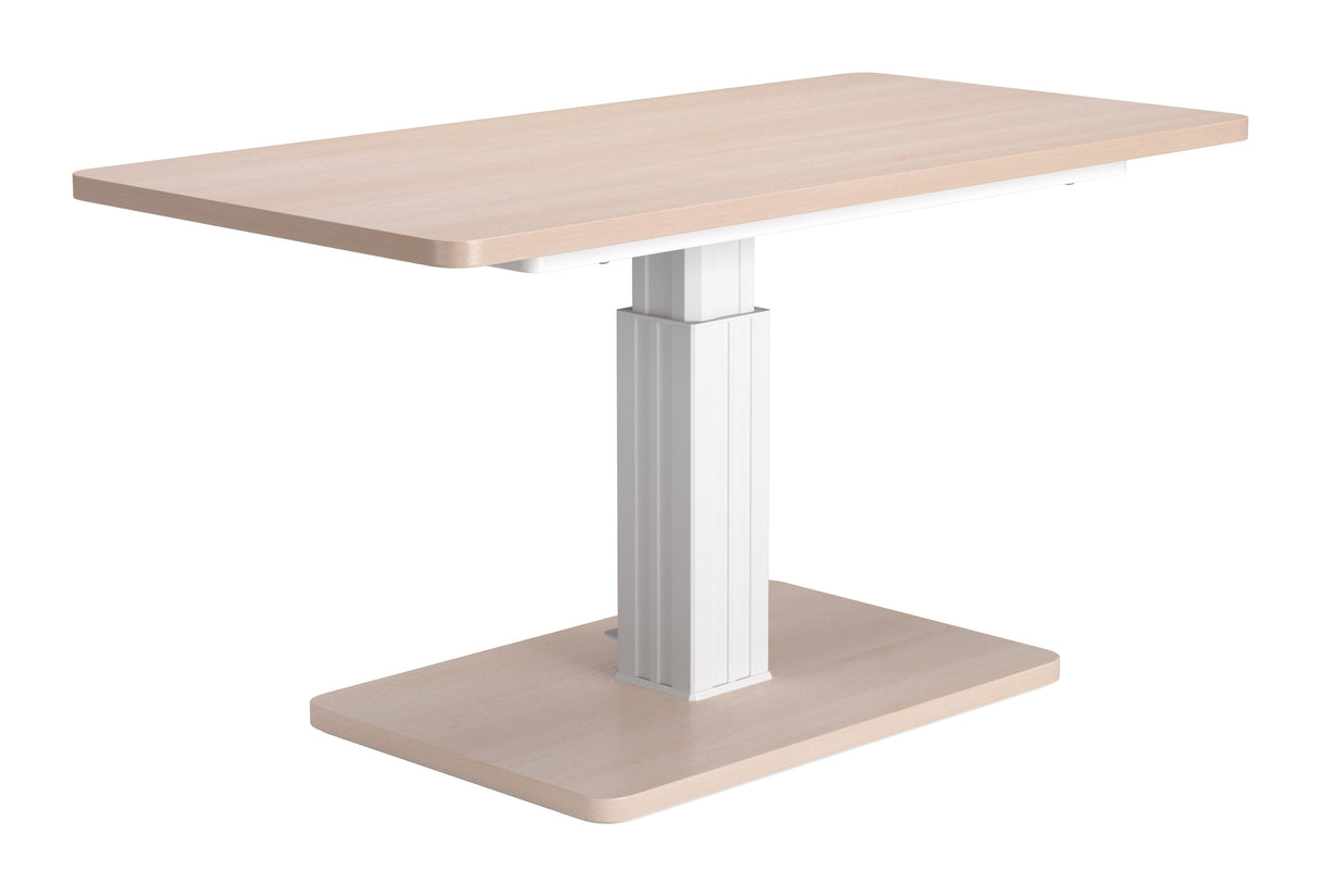 Brule Natural Adjustable Dining Table by Zuomod at Eve Furniture