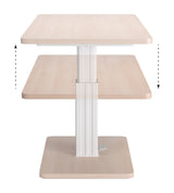 Brule Natural Adjustable Dining Table by Zuomod at Eve Furniture