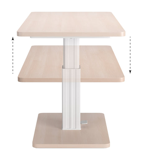 Brule Natural Adjustable Dining Table by Zuomod at Eve Furniture