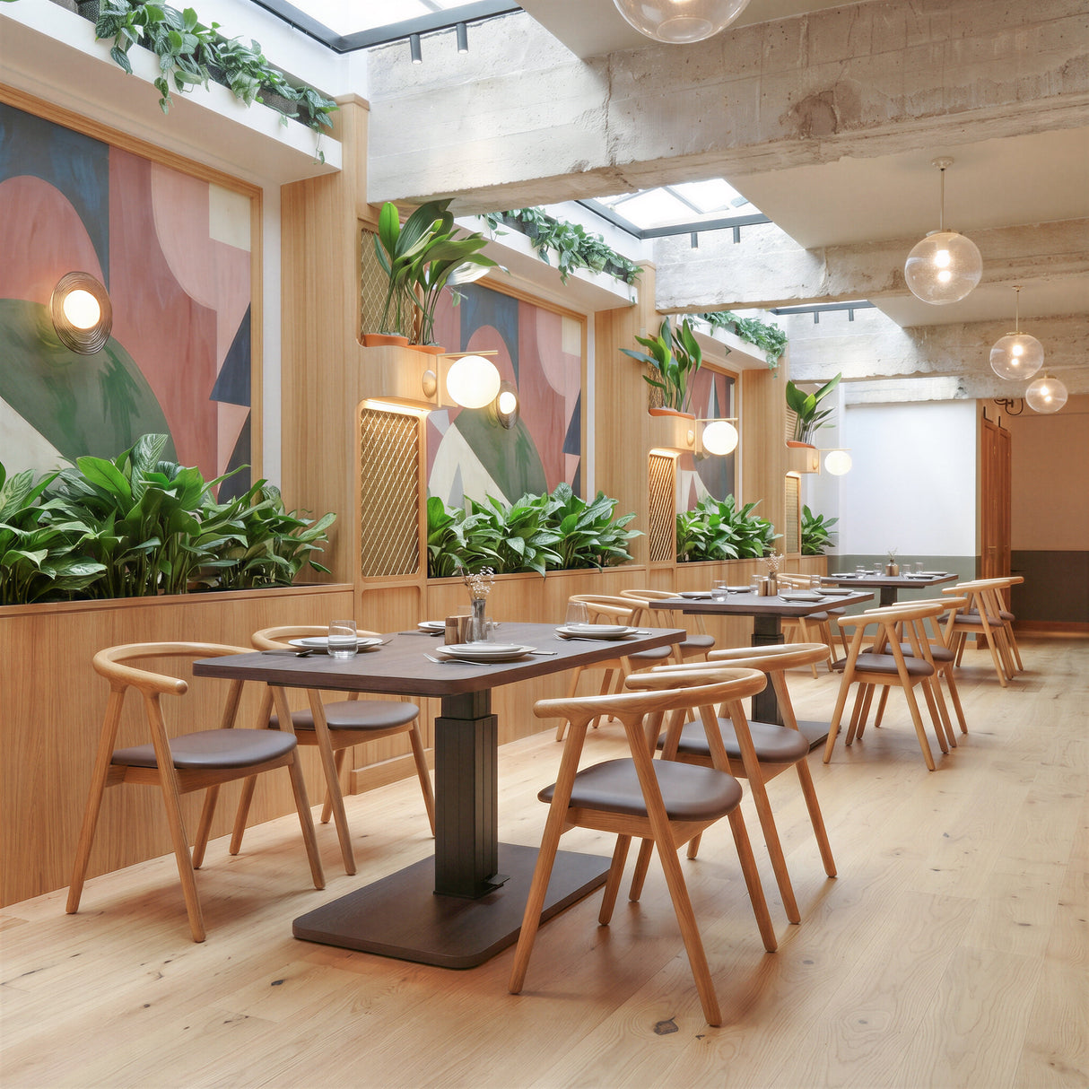 Brule Walnut Adjustable Dining Table by Zuomod at Eve Furniture