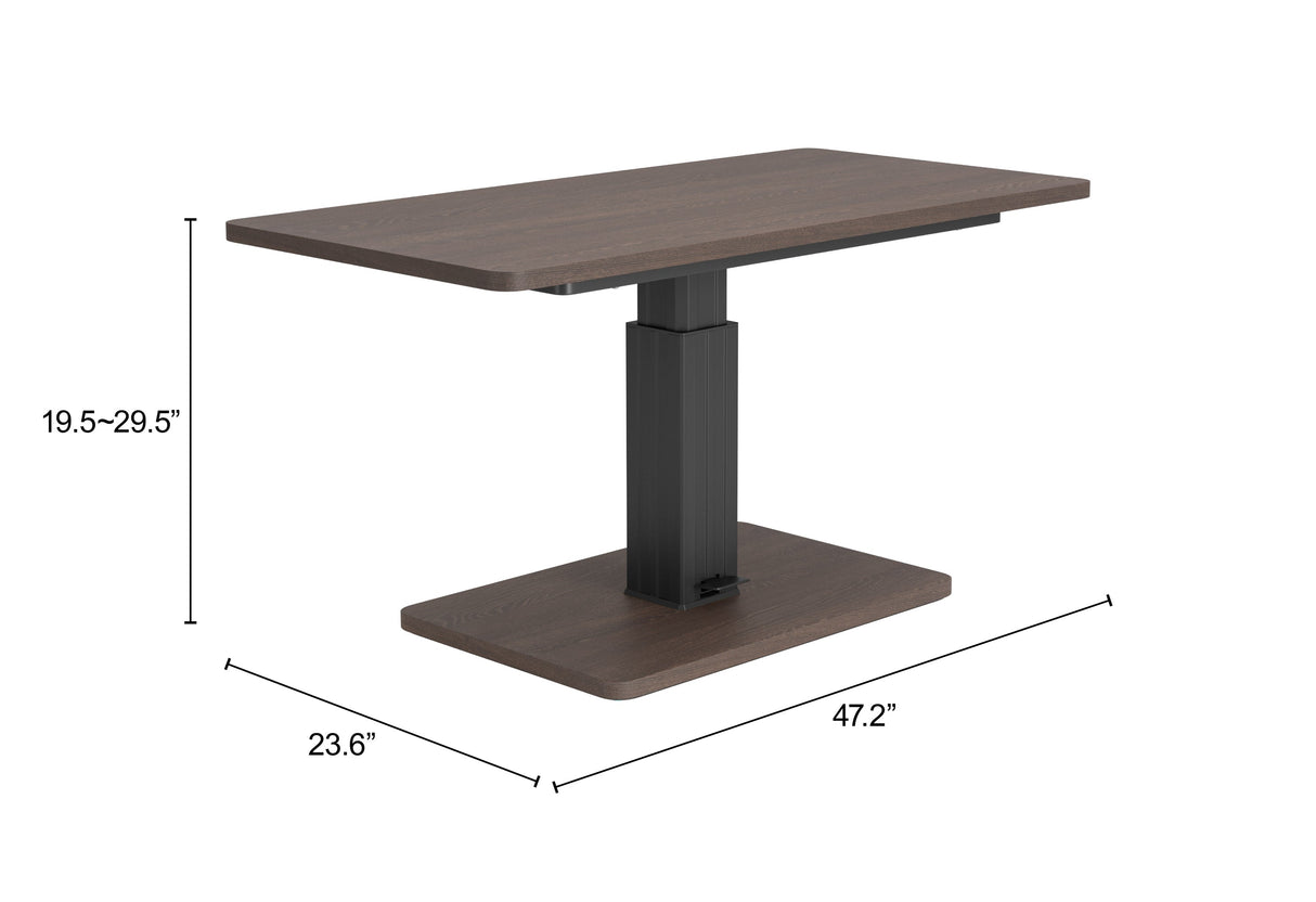 Brule Walnut Adjustable Dining Table by Zuomod at Eve Furniture